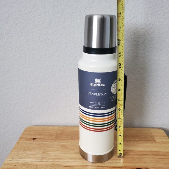 Pendleton Stanley Vacuum Bottle White 1.5 QT New - Picture 5 of 7